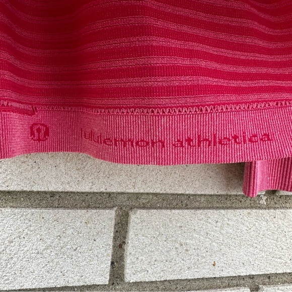 Lululemon Swiftly Tech Long Sleeve Crew Heathered Berry Rumble Pink Striped - Picture 10 of 12